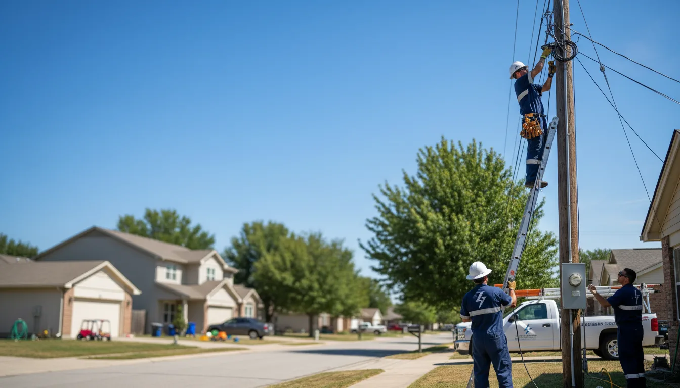 Residential electrician providing installation services in Golden Valley, AZ